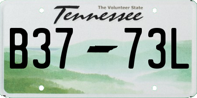 TN license plate B3773L