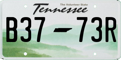 TN license plate B3773R