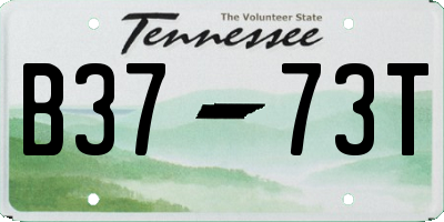 TN license plate B3773T