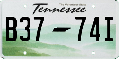 TN license plate B3774I