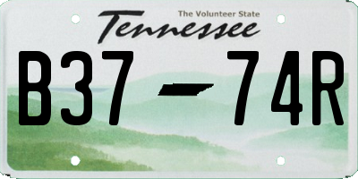 TN license plate B3774R