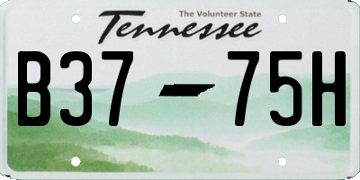 TN license plate B3775H