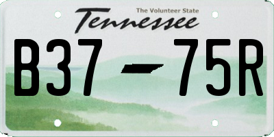 TN license plate B3775R