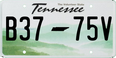 TN license plate B3775V