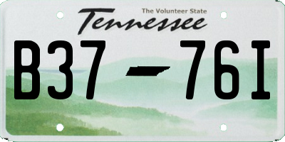 TN license plate B3776I