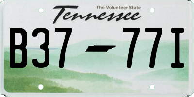 TN license plate B3777I