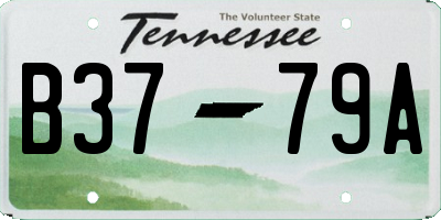 TN license plate B3779A
