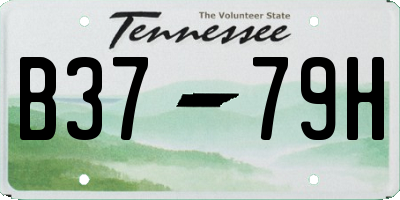 TN license plate B3779H