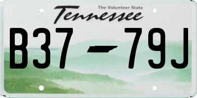 TN license plate B3779J