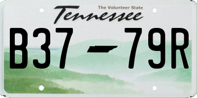 TN license plate B3779R