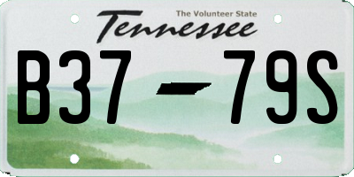 TN license plate B3779S