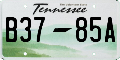 TN license plate B3785A