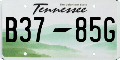 TN license plate B3785G