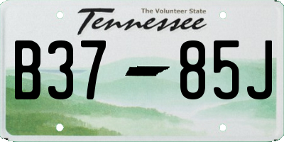 TN license plate B3785J