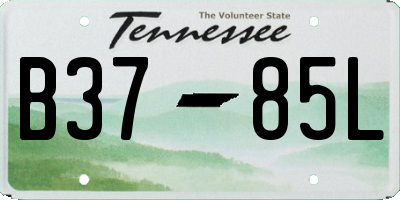 TN license plate B3785L
