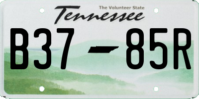 TN license plate B3785R