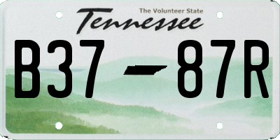 TN license plate B3787R