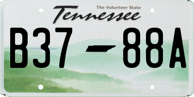 TN license plate B3788A