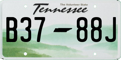 TN license plate B3788J