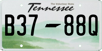 TN license plate B3788Q