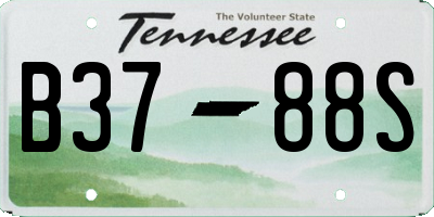 TN license plate B3788S