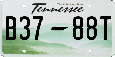 TN license plate B3788T