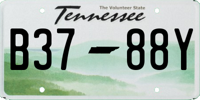 TN license plate B3788Y