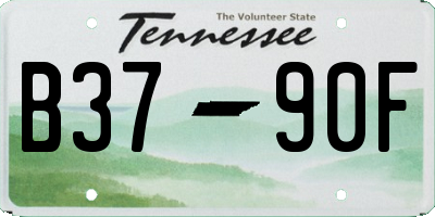 TN license plate B3790F