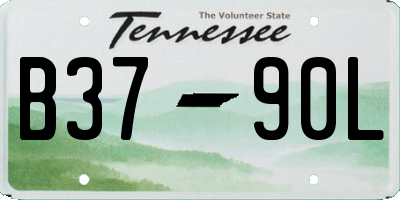 TN license plate B3790L