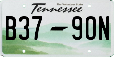TN license plate B3790N
