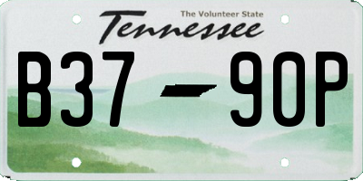 TN license plate B3790P