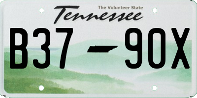 TN license plate B3790X