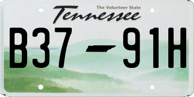 TN license plate B3791H