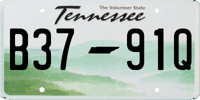 TN license plate B3791Q