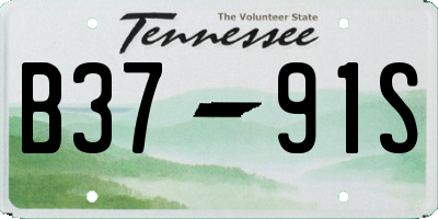 TN license plate B3791S