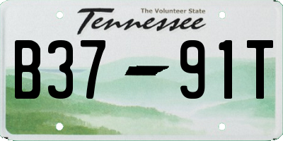 TN license plate B3791T
