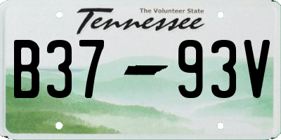 TN license plate B3793V