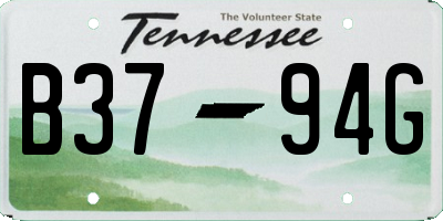 TN license plate B3794G