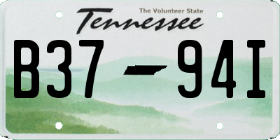 TN license plate B3794I
