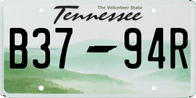 TN license plate B3794R