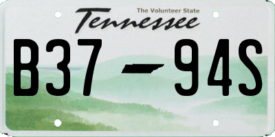 TN license plate B3794S