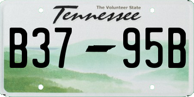 TN license plate B3795B