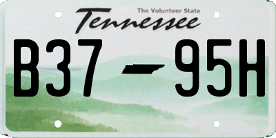 TN license plate B3795H