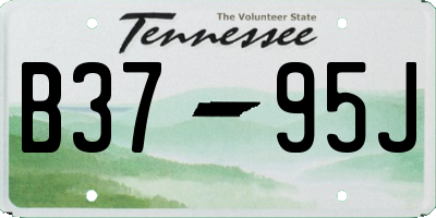 TN license plate B3795J