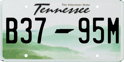 TN license plate B3795M