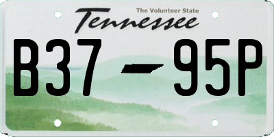TN license plate B3795P
