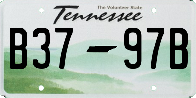 TN license plate B3797B