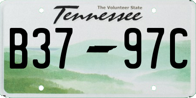 TN license plate B3797C