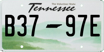 TN license plate B3797E
