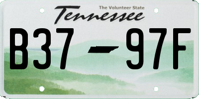 TN license plate B3797F